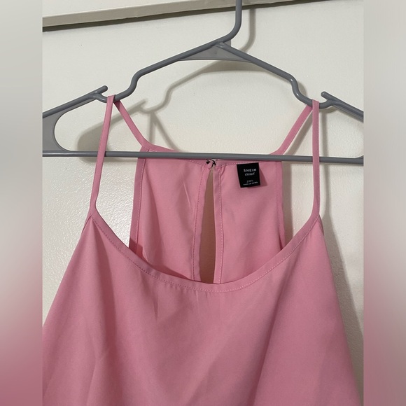 SHEIN 2XL Light Pink Ruffle Hem Cami Top - Picture 2 of 4
